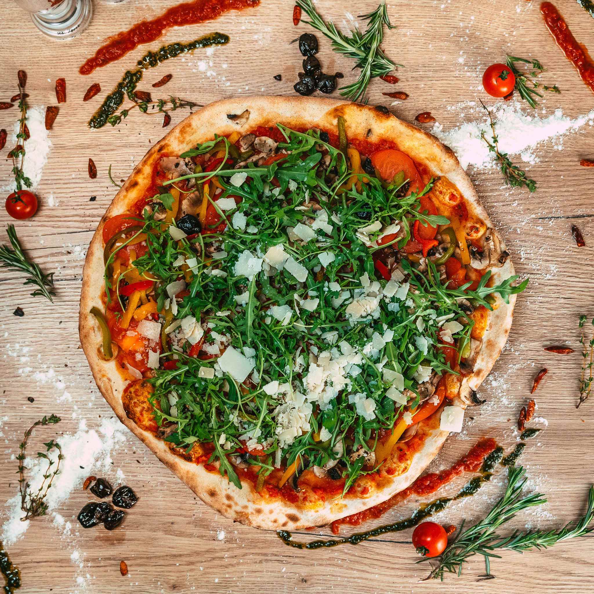 Pizza V�g�tarienne