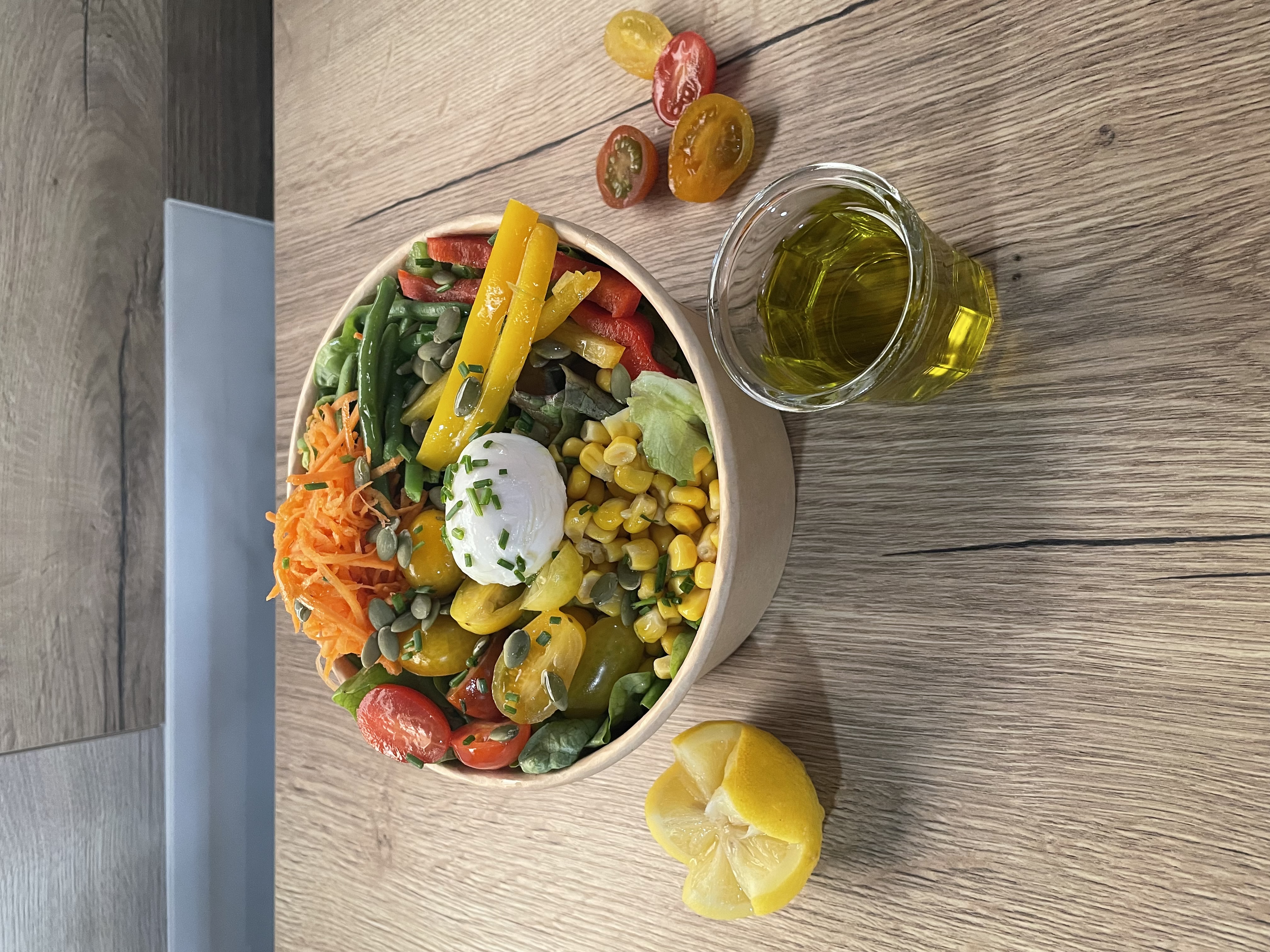 Salade Poke Bawl Oeuf Poch�